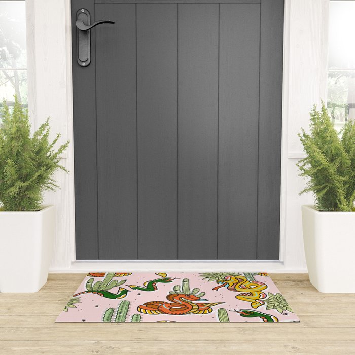 Join Or Die #illustration #wildlife #pattern Welcome Mat Gallery Image 3