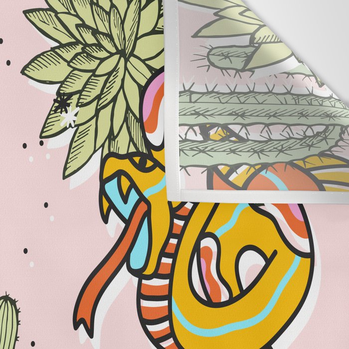 Join Or Die #illustration #wildlife #pattern Wall Tapestry Gallery Image 3