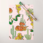 Join Or Die #illustration #wildlife #pattern Wrapping Paper Gallery Image 1