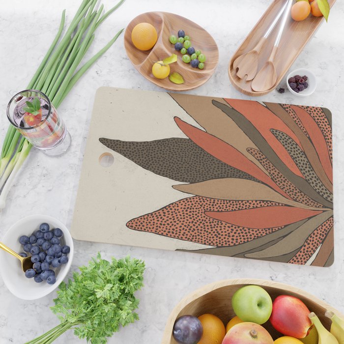 Patterned Plant Cutting Board Gallery Image 2