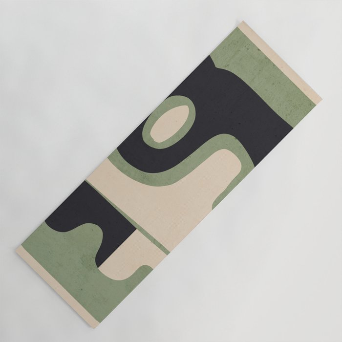 Modern Abstract Minimal Shapes 19 Yoga Mat Gallery Image 1