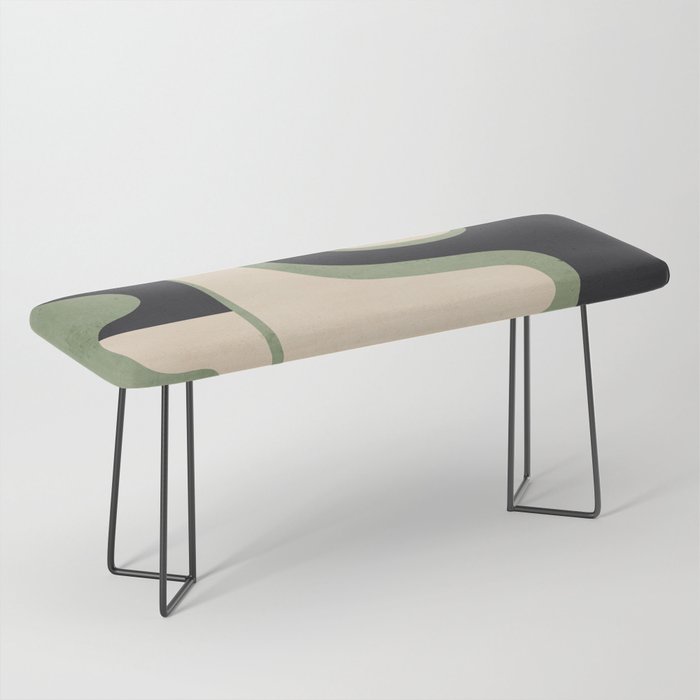 Modern Abstract Minimal Shapes 19 Bench Gallery Image 1