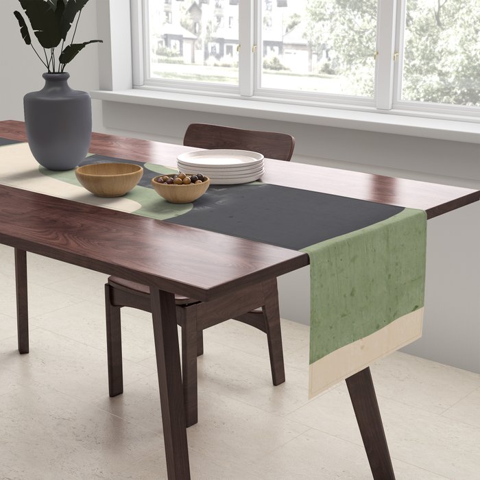 Modern Abstract Minimal Shapes 19 Table Runner Gallery Image 2
