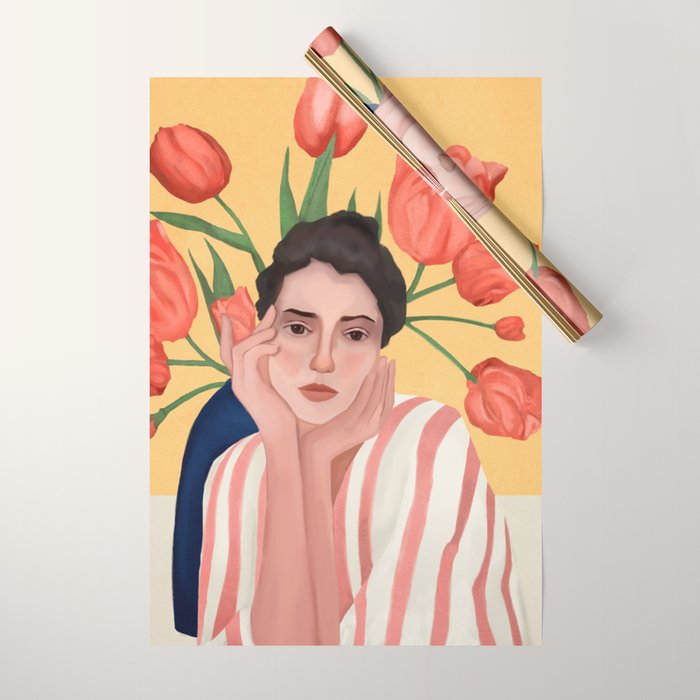 She is the Spring Wrapping Paper Gallery Image 1