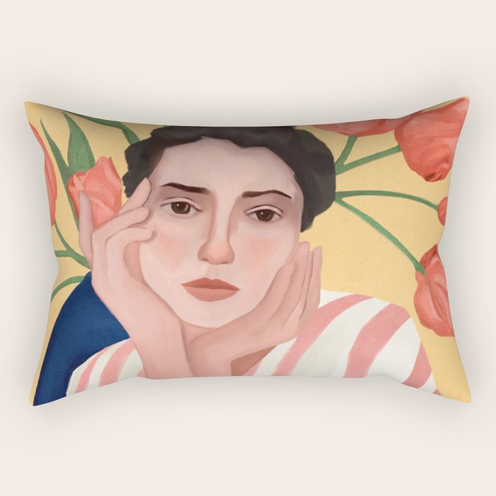 She is the Spring Rectangular Pillow Gallery Image 1
