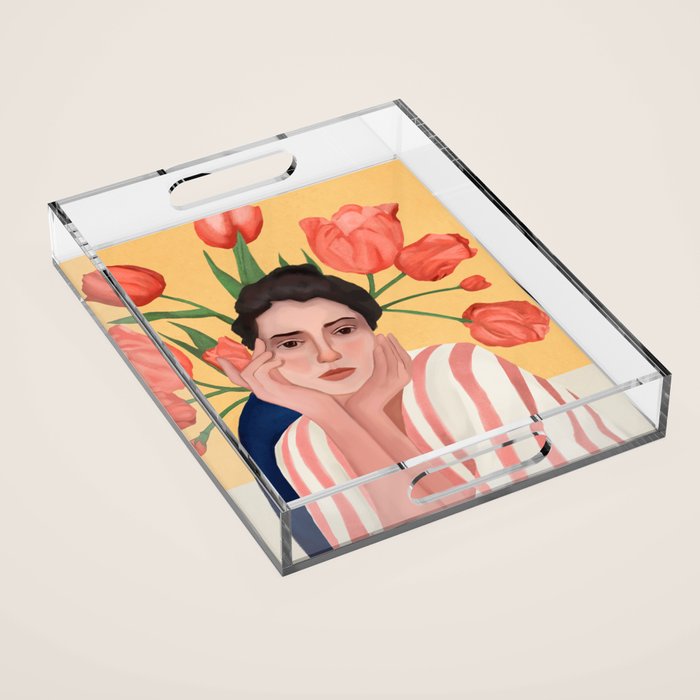 She is the Spring Acrylic Tray Gallery Image 1