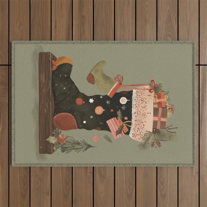 Joyful Stockings II Outdoor Rug Gallery Image 1