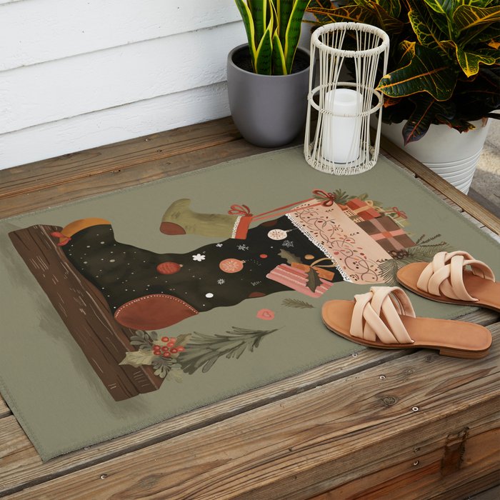 Joyful Stockings II Outdoor Rug Gallery Image 2