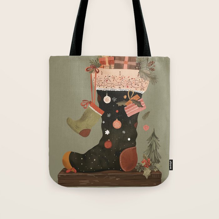 Joyful Stockings II Tote Bag Gallery Image 1