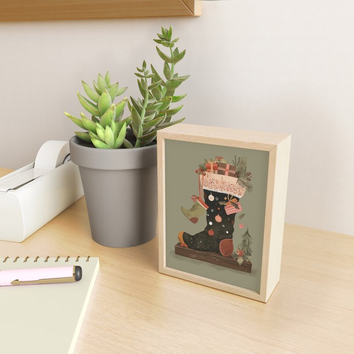 Joyful Stockings II Mini Art Print Gallery Image 2