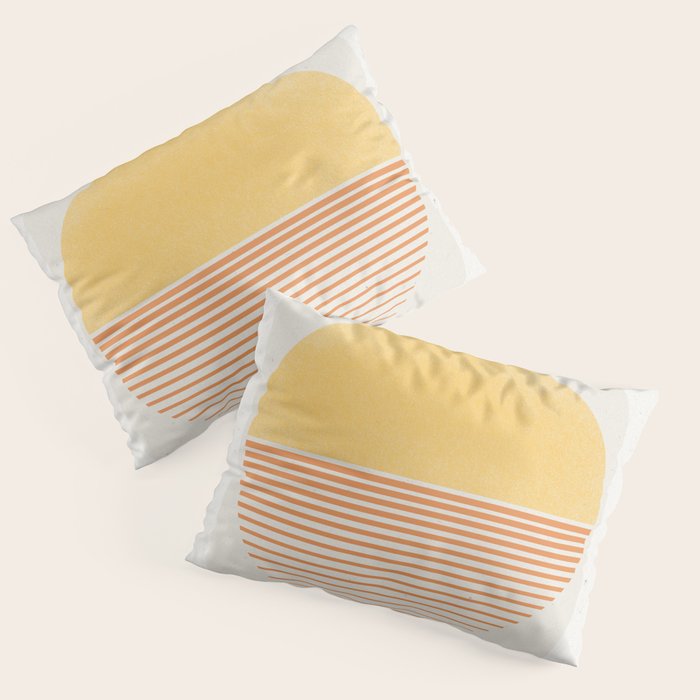 Retro Sunrise No 1  Pillow Sham Gallery Image 3