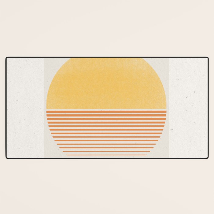 Retro Sunrise No 1  Desk Mat Gallery Image 3