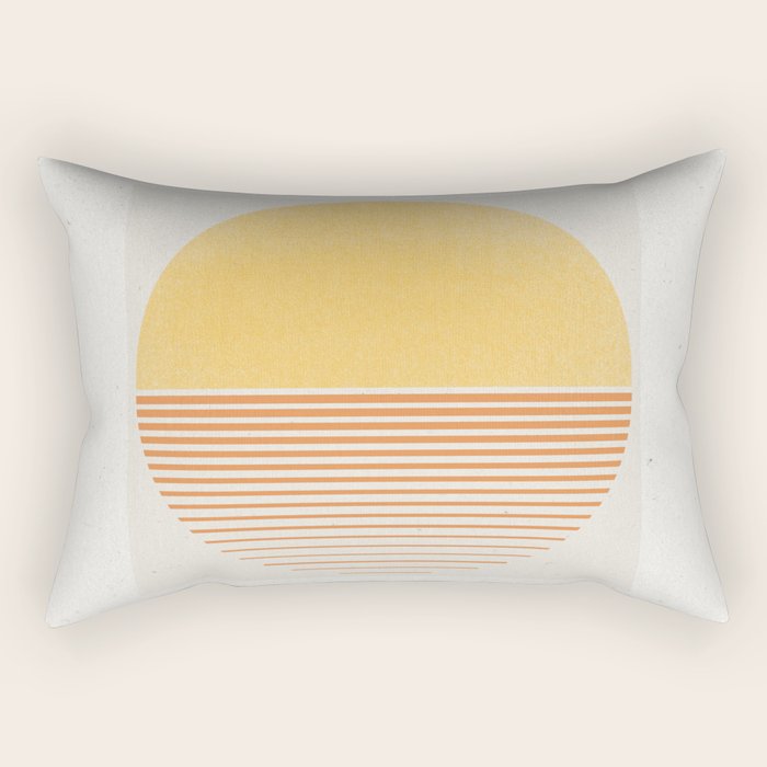 Retro Sunrise No 1  Rectangular Pillow Gallery Image 2
