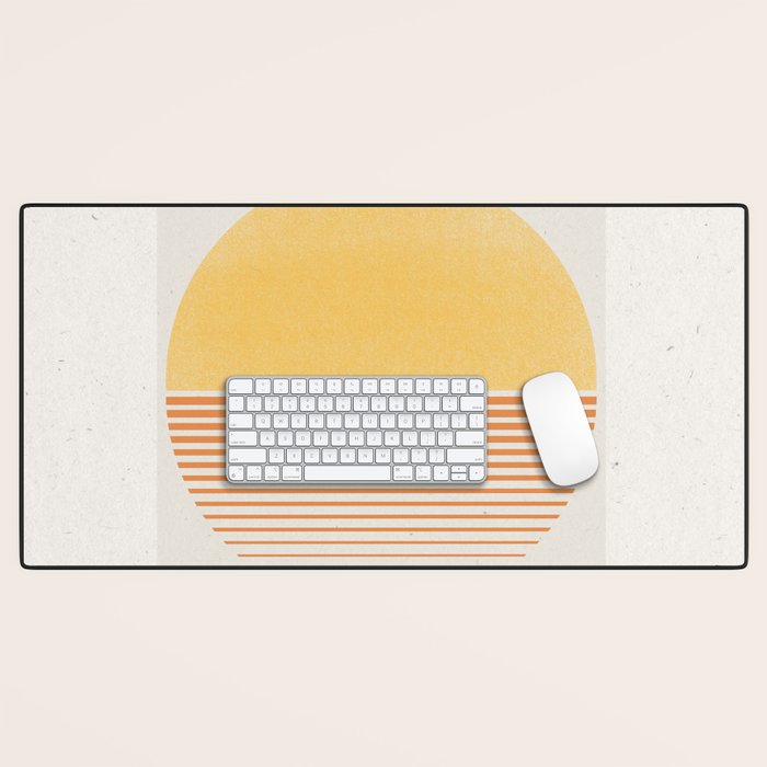 Retro Sunrise No 1  Desk Mat Gallery Image 1