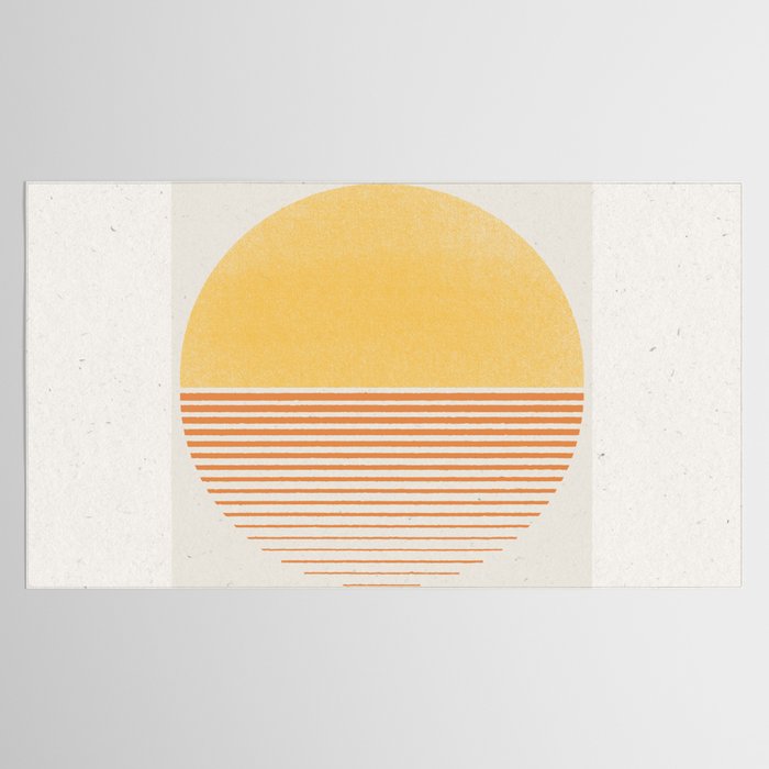 Retro Sunrise No 1  Tablecloth Gallery Image 2