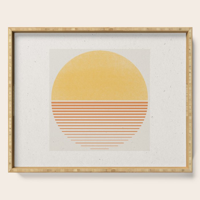 Retro Sunrise No 1  Serving Tray Gallery Image 1
