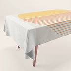 Retro Sunrise No 1  Tablecloth Gallery Image 1