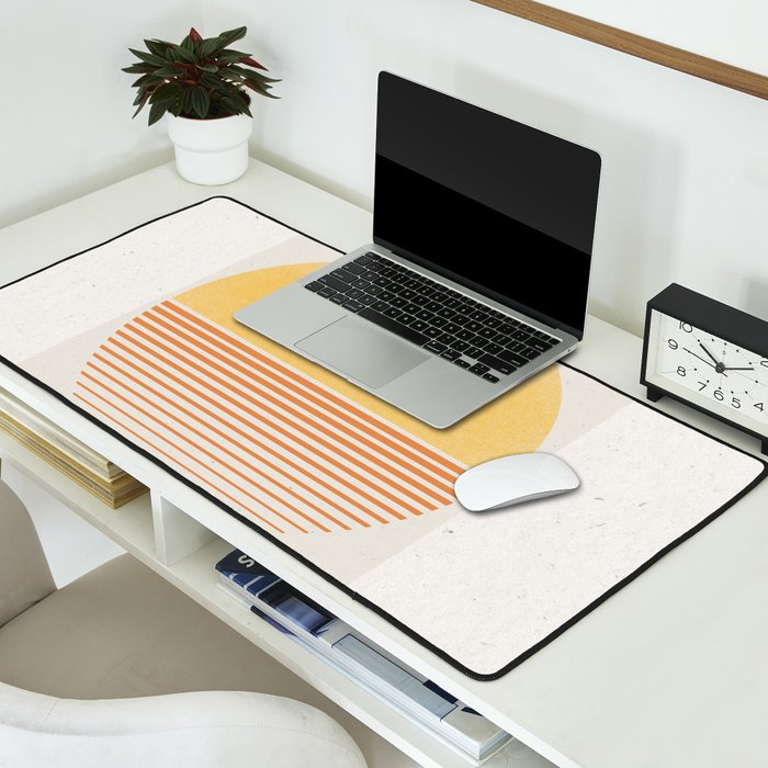 Retro Sunrise No 1  Desk Mat Gallery Image 2