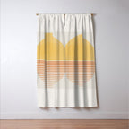 Retro Sunrise No 1  Window Curtain Gallery Image 3