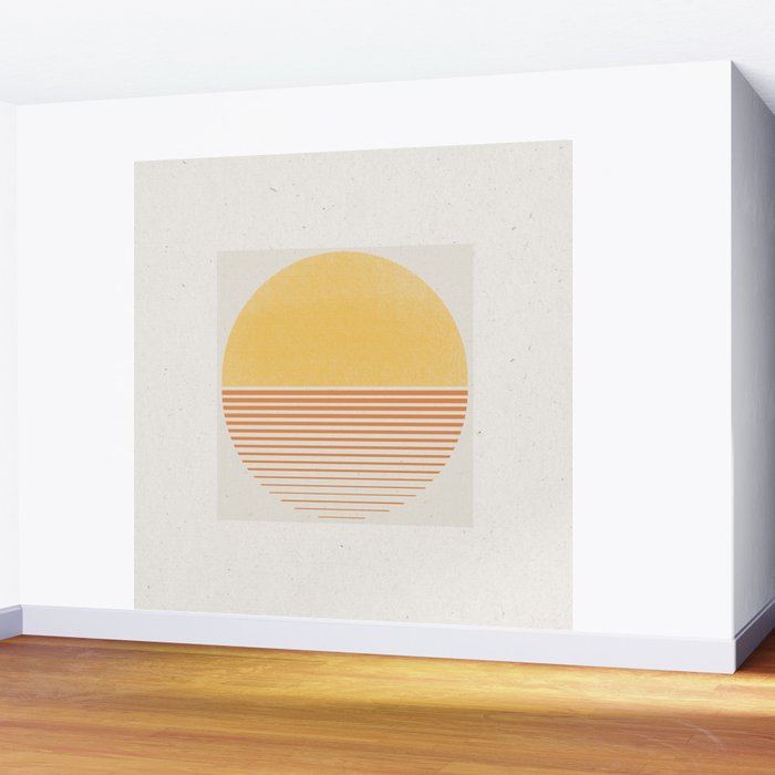 Retro Sunrise No 1  Wall Mural Gallery Image 2