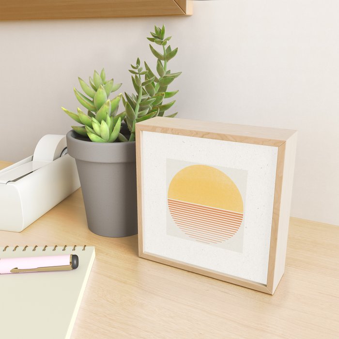 Retro Sunrise No 1  Mini Art Print Gallery Image 2