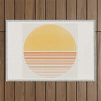 Retro Sunrise No 1  Outdoor Rug Gallery Image 1