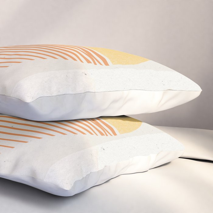 Retro Sunrise No 1  Pillow Sham Gallery Image 3