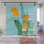 Modern Art Flowers 20 Wall Mural Gallery Image 1