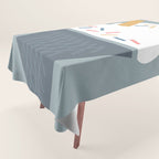 Ice Cream (Blue) Tablecloth Gallery Image 1