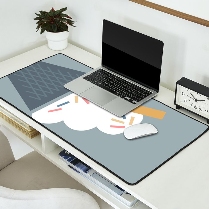 Ice Cream (Blue) Desk Mat Gallery Image 2