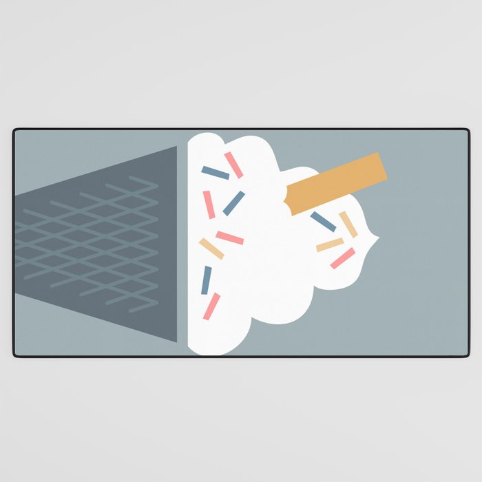Ice Cream (Blue) Desk Mat Gallery Image 3
