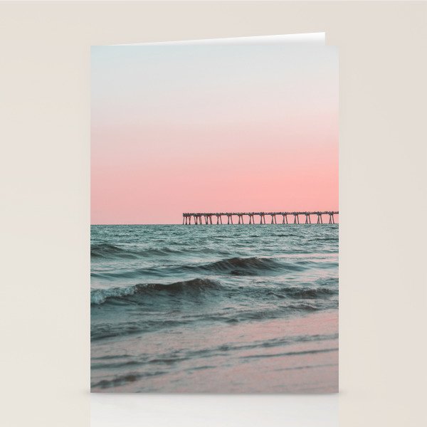 Pink Ocean Stationery Card Gallery Image 2