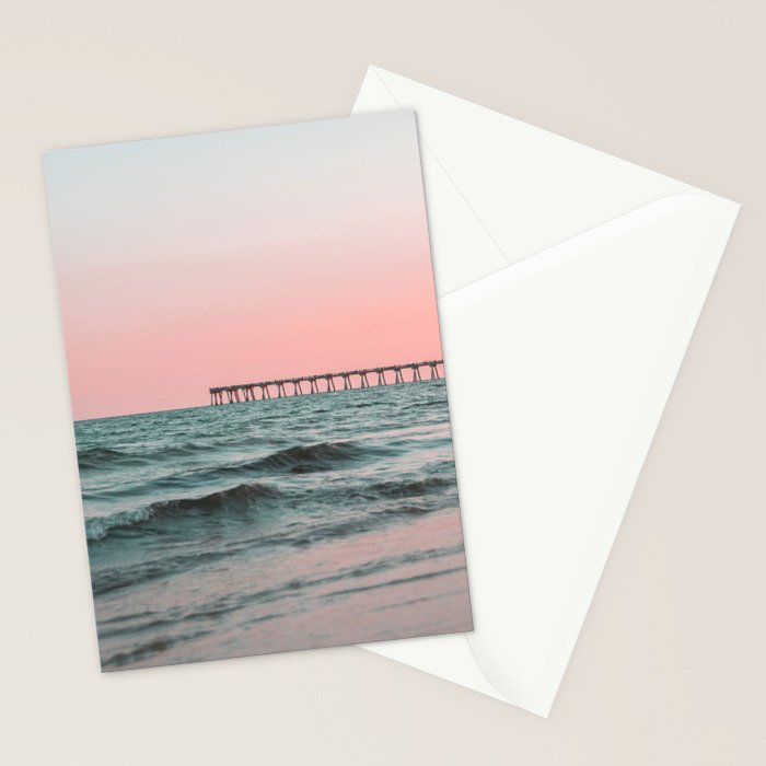 Pink Ocean Stationery Card Gallery Image 2