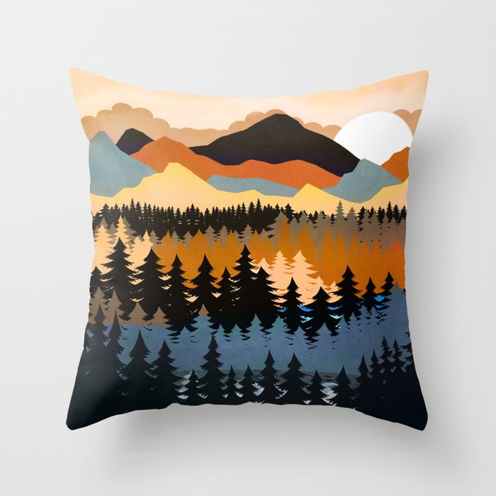 Colors of a Mountain View Throw Pillow Gallery Image 6