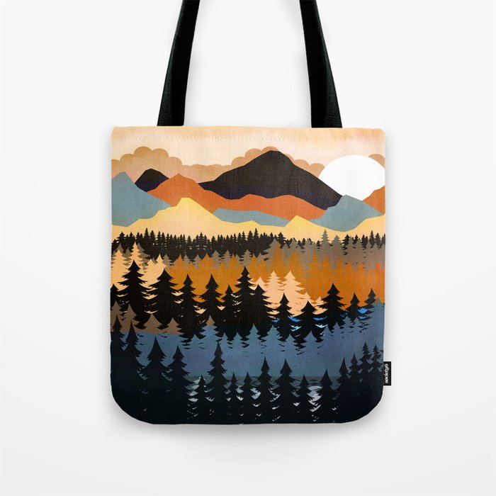 Colors of a Mountain View Tote Bag Gallery Image 1