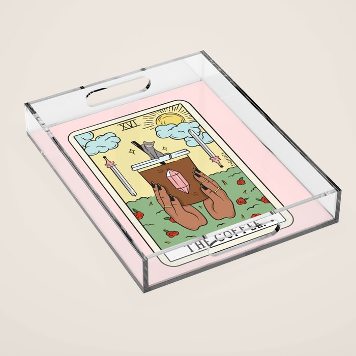 COFFEE READING UPDATED (DARK) Acrylic Tray Gallery Image 1