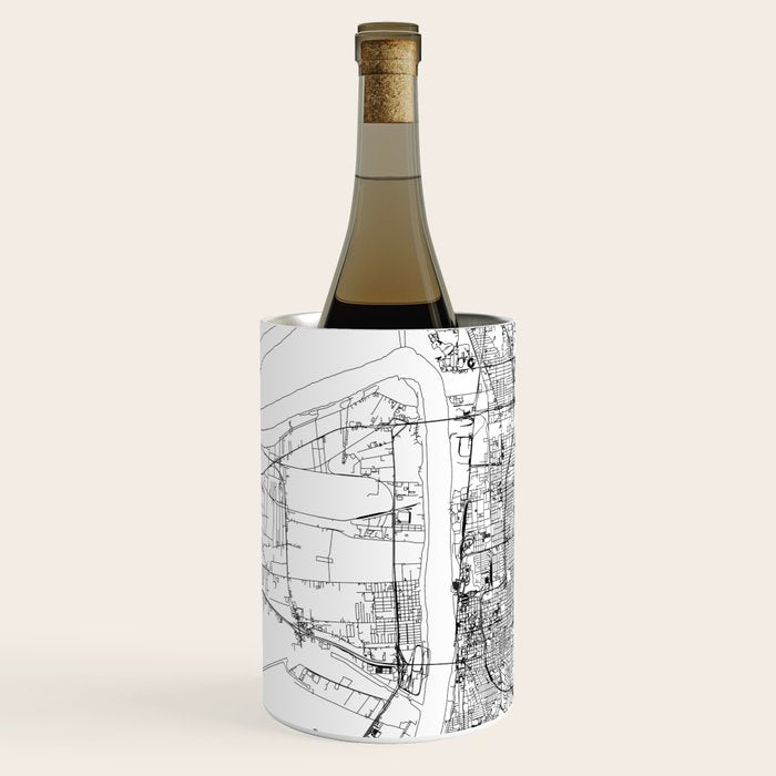 Baton Rouge White Map Wine Chiller Gallery Image 2