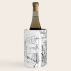 Baton Rouge White Map Wine Chiller Gallery Image 2