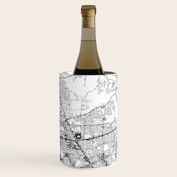 Baton Rouge White Map Wine Chiller Gallery Image 3
