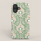 Froggie Ogee - green and blush iPhone Case Gallery Image 1