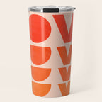 Abstraction_LOVE_SUNSET_Minimalism_001 Travel Mug Gallery Image 1