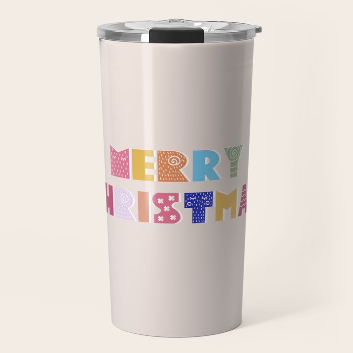 MERRY CHRISTMAS Travel Mug Gallery Image 1