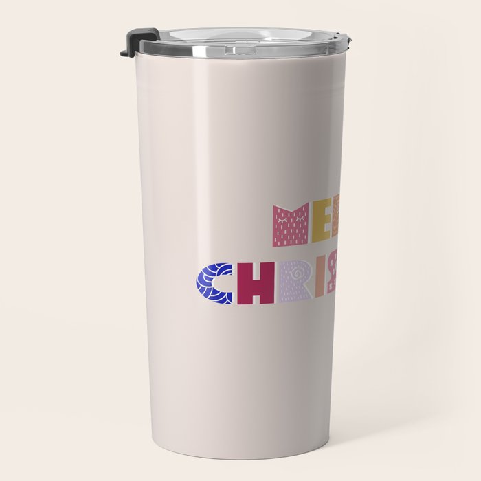 MERRY CHRISTMAS Travel Mug Gallery Image 3