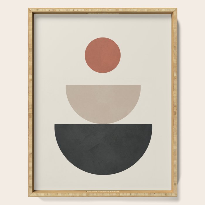 Geometric Modern Art 30 Serving Tray Gallery Image 1