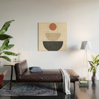 Geometric Modern Art 30 Wood Wall Art Gallery Image 2