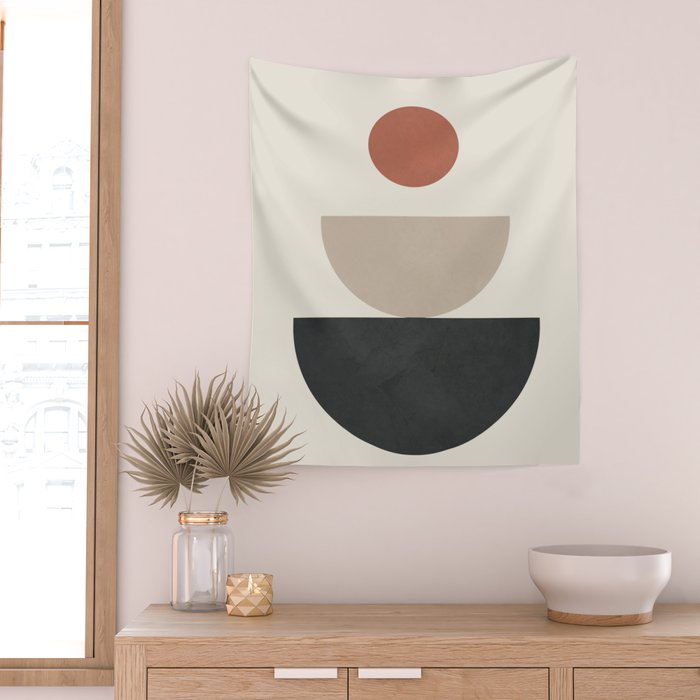 Geometric Modern Art 30 Wall Tapestry Gallery Image 2
