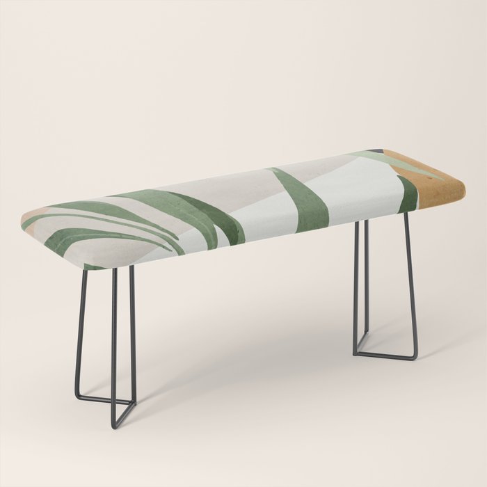 Abstract Art Tropical Leaves 72 Bench Gallery Image 1