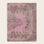 pink oriental vintage carpet Notebook Gallery Image 4