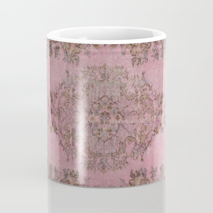 pink oriental vintage carpet Coffee Mug Gallery Image 4