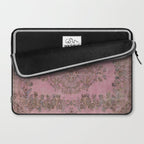 pink oriental vintage carpet Laptop Sleeve Gallery Image 2